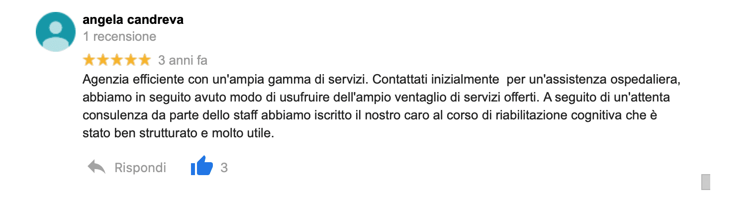 Recensioni Agenzia Badanti Torino Agenzia Assistenza anziani Torino