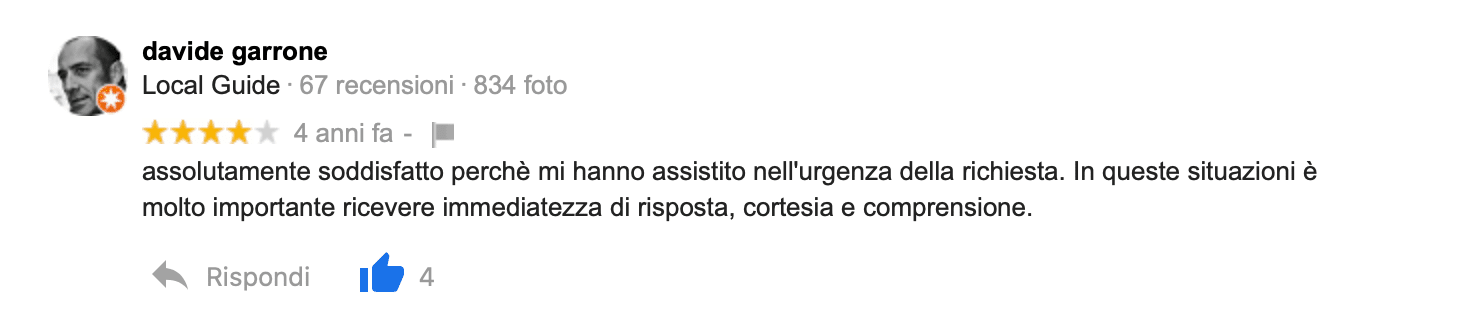 Recensioni agenzia Assistenza anziani torino - Agenzia Badanti Torino