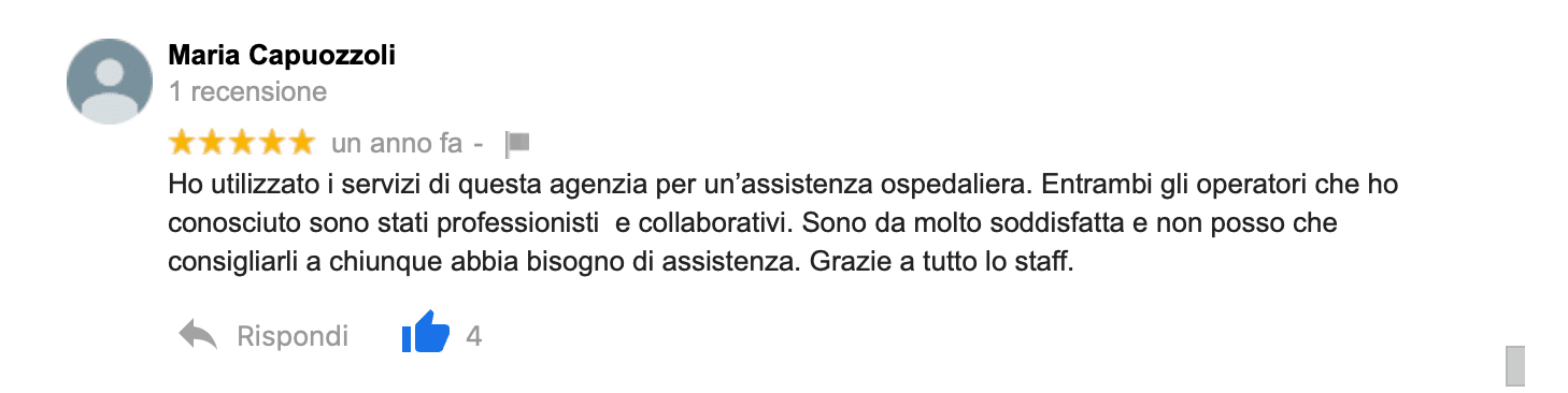 Recensione Assistenza anziani torino - Agenzia Badanti Torino