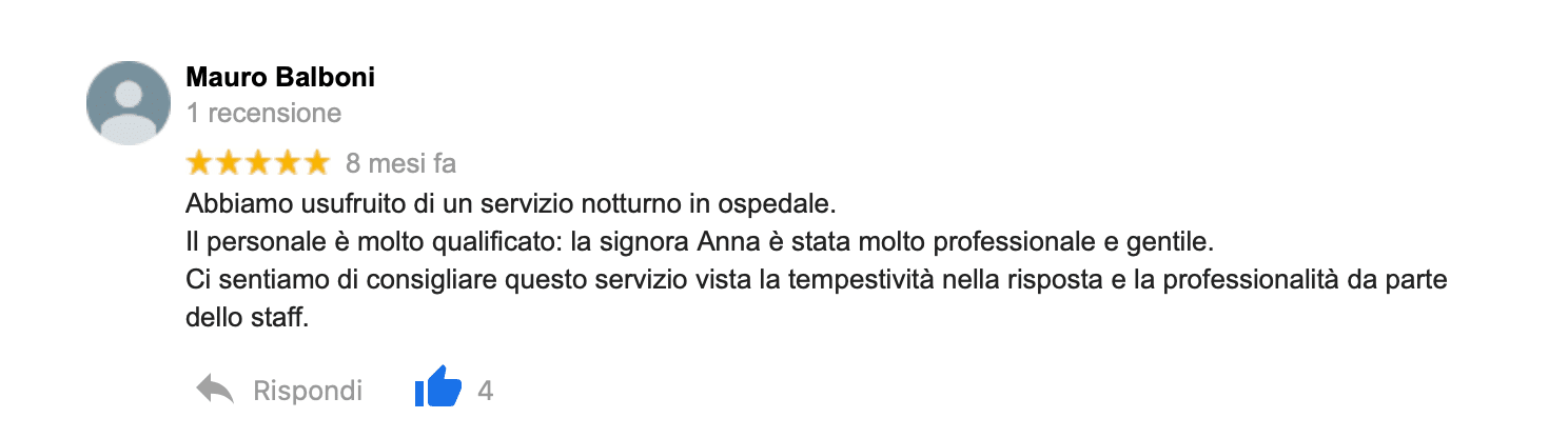 Recensione Assistenza anziani torino - Agenzia Badanti Torino