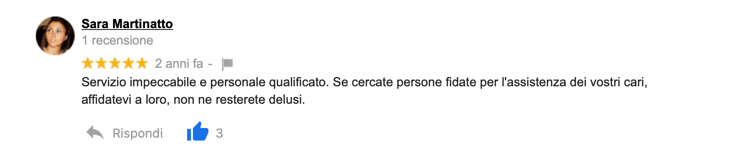 Recensione Assistenza anziani torino - Agenzia Badanti Torino
