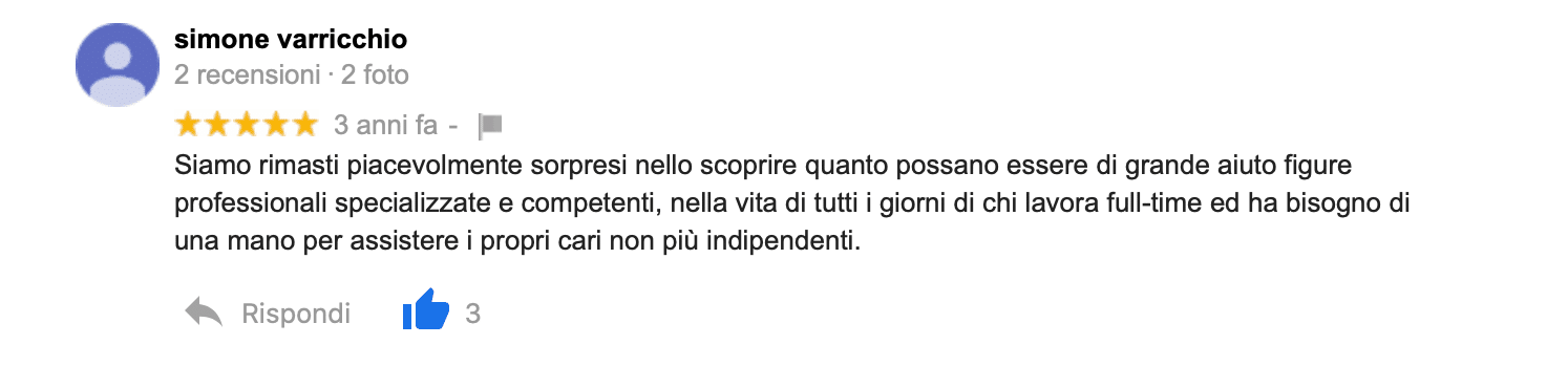 Recensione Assistenza anziani torino - Agenzia Badanti Torino